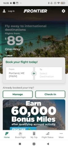Frontier Airlines pour Android