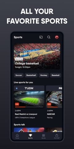 Fubo: Watch Live TV & Sports для Android