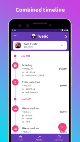 Android 版 Fuelio：燃料和費用