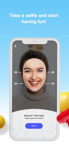 صانع الفيديوهات المض-Jokefaces لنظام iOS