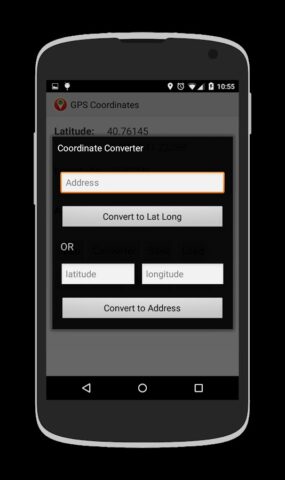 GPS Coordinates для Android — скриншот 3