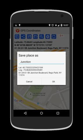 GPS Coordinates для Android — скриншот 4