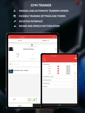 iOS için GT Spor Eğitmeni Egzersiz plan