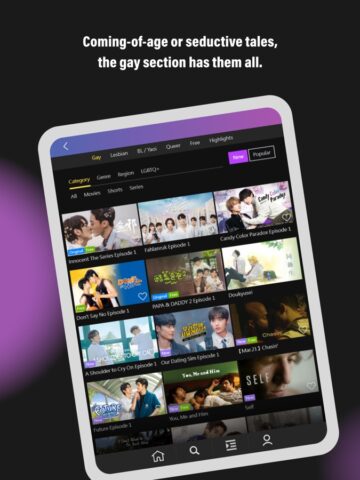 GagaOOLala: Gay, Les, BL Films for iOS