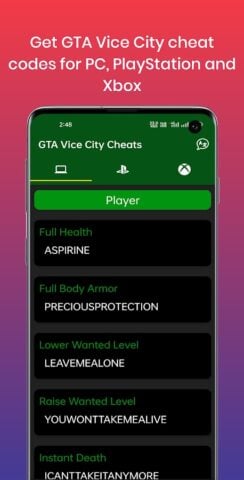 cheats gta 5 für Android