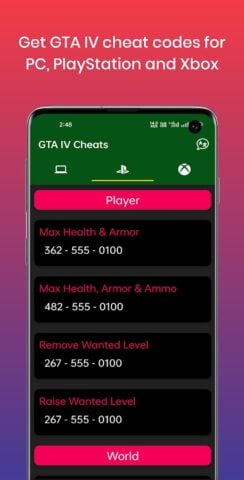 Android 用 gta5 チート コード