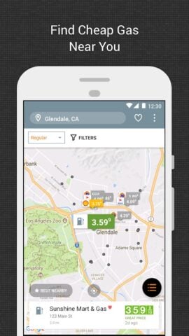 Gas Guru: Cheap gas prices for Android