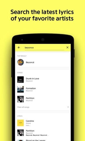 Android용 Genius — Song Lyrics Finder