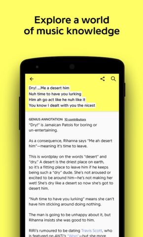 Genius — Song Lyrics Finder for Android