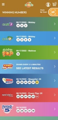 Georgia Lottery Official App pour Android