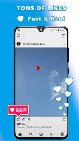 Get Real Followers & Likes + pour Android