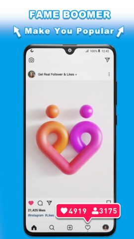 Get Real Followers & Likes + für Android