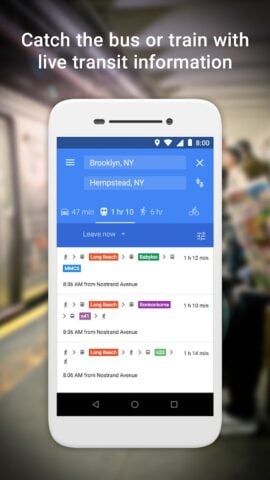 Android 版 Google Maps Go – 路線、路況及大眾運輸