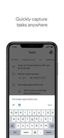 iOS용 Google Tasks: 할 일 완료하기