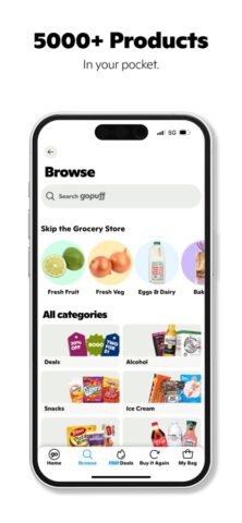 Gopuff – Food & Drink Delivery สำหรับ iOS