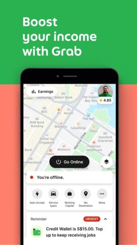 Grab Driver: App for Partners لنظام Android