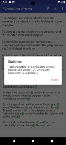 Grammar checker and corrector for Android