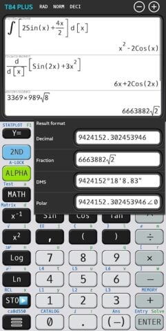 Calculatrice graphique 84 83 pour Android