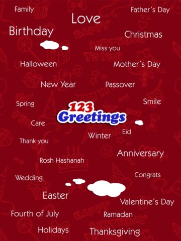 Greeting Cards & Wishes لنظام iOS