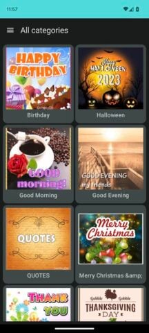 Greeting cards pour Android