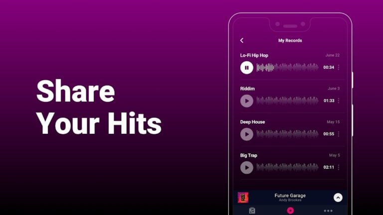 Groovepad – صانع الموسيقى لنظام Android