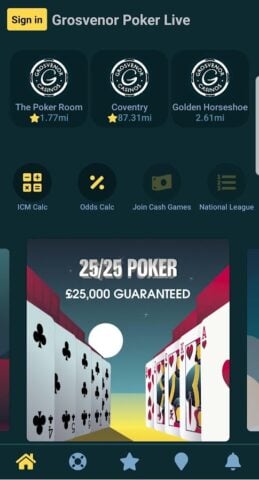 Android 用 Grosvenor Poker Live