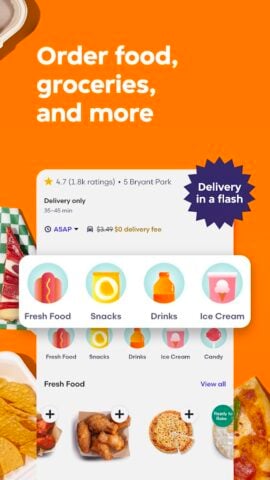 Grubhub: Food Delivery per Android