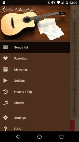 Canción para guitarra para Android