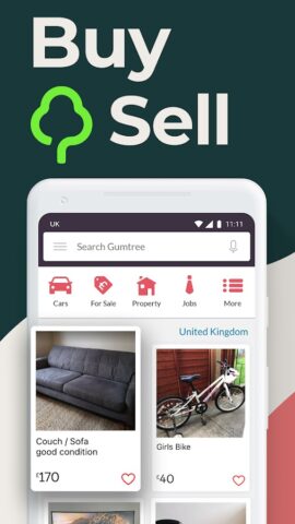 Gumtree: local classified ads per Android
