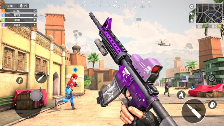 Trò chơi bắn súng nhảy dù 3D cho Android