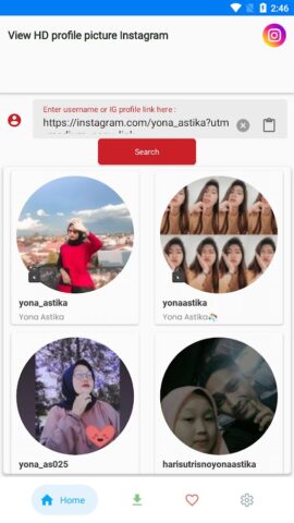 Lihat Gambar Profil Instagram untuk Android
