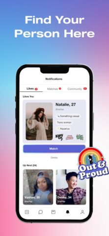 HER Lesbian, bi & queer dating لنظام Android