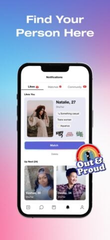 HER: App Lesbica, Queer & LGBT per iOS
