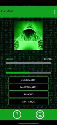 Jogo de hacker HackBot para iOS