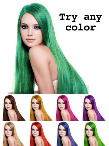 Hair Color Lab Cheveux teints pour iOS