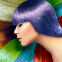 iOS 用 Hair Color Lab 美しさ変身のための髪の色や