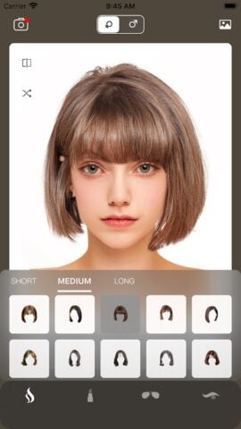Hairstyle Try On: Bangs & Wigs لنظام Android