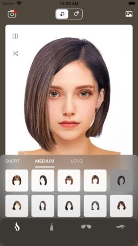 Hairstyle Try On: Bangs & Wigs untuk Android