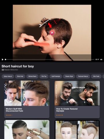 Herrenfrisuren und Haarschnitt für iOS