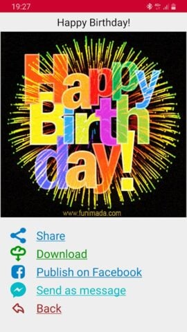 Happy Birthday Cards App para Android