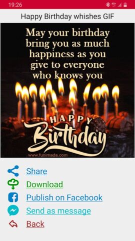 Happy Birthday Cards App pour Android