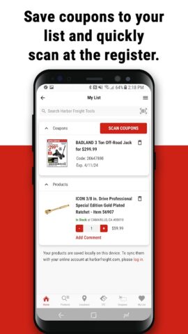 Harbor Freight Tools pour Android