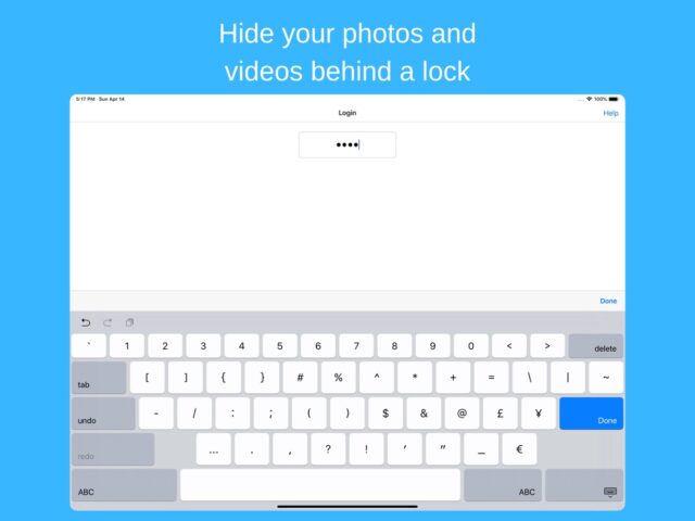 iOS 版 Hide Photos Video -Hide it Pro