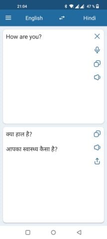 Hindi Inglés Traductor para Android