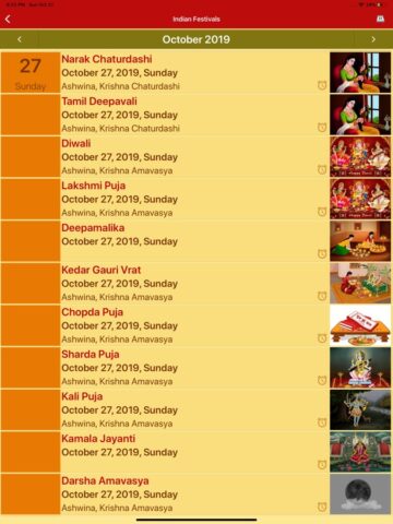 iOS için Hindu Calendar – Drik Panchang