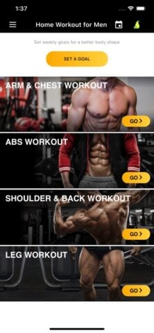 Home Workout for Men สำหรับ iOS