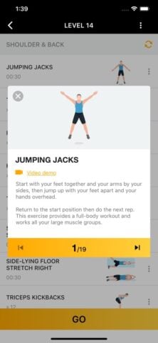 iOS용 남성을 위한 집에서 하는 운동 – 보디빌딩 앱