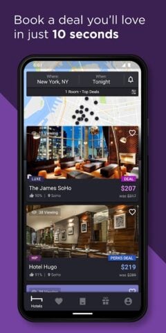 HotelTonight: Remises d’hôtel pour Android