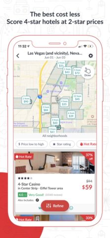 Hotwire: Last Minute Hotels cho iOS