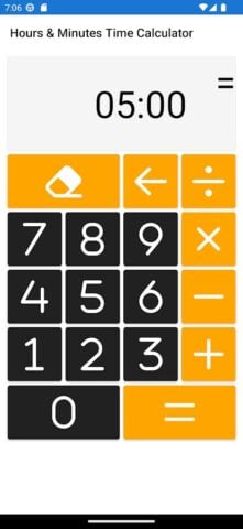 Hours Minutes Time Calculator per Android